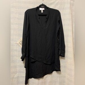 Joseph Ribkoff Classic Black high low Blouse oversized flowy lux
